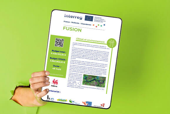 Découvrez le poster de présentation de notre projet Interreg FUSION